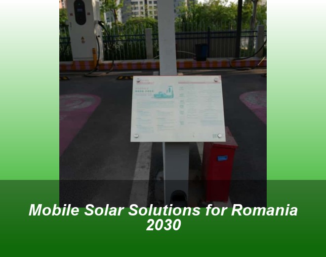 Mobile Solar Solutions for Romania 2030